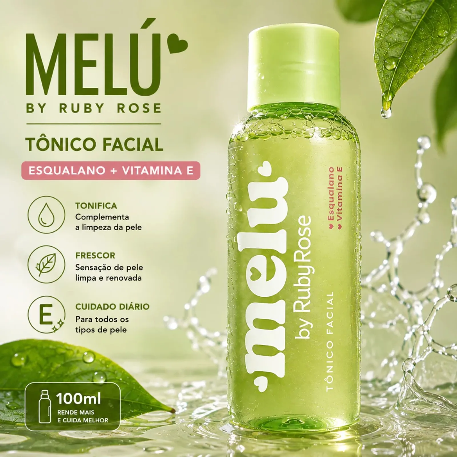 Tônico Facial Melu 100ml